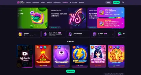 Winspirit Casino Free Spins