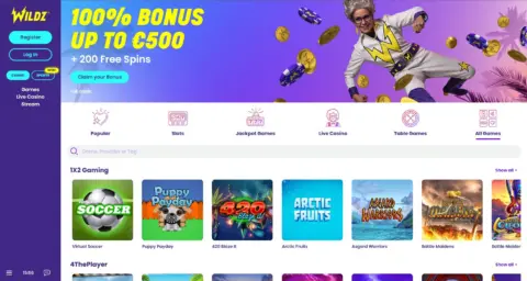 Wildz Casino Free Spins