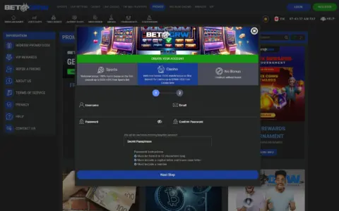 Betgrw Casino Welcome Bonus Package