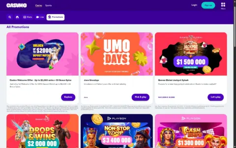 Casumo Casino Promotions
