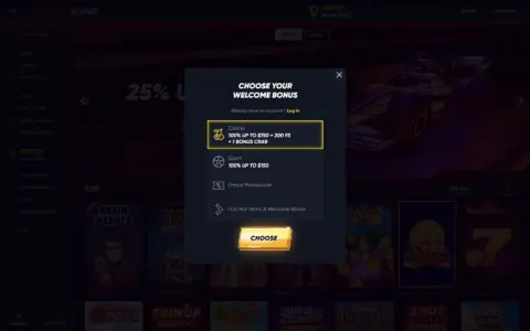 Quickwin Casino Welcome Bonus Package