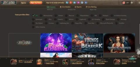 JoyCasino online slots