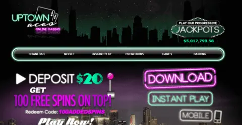 Uptown Aces Casino bonus