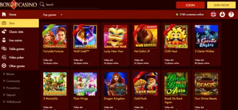box24 casino online slots