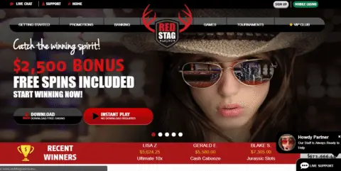 red stag casino homepage