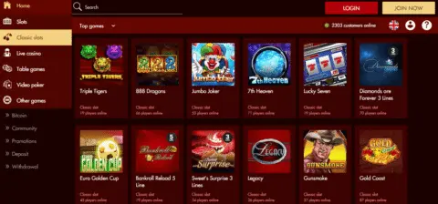 spartan slots casino classic slots