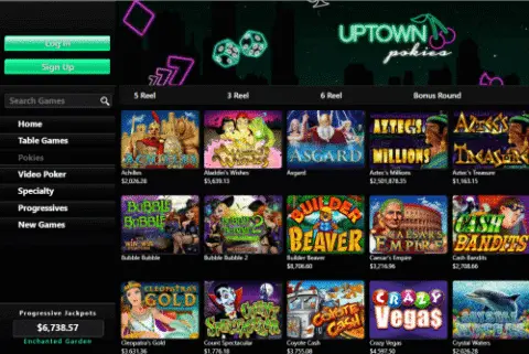 uptown pokies casino online slots