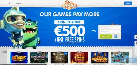 Slotty Vegas casino bonus