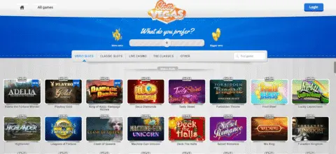 Slotty Vegas casino games