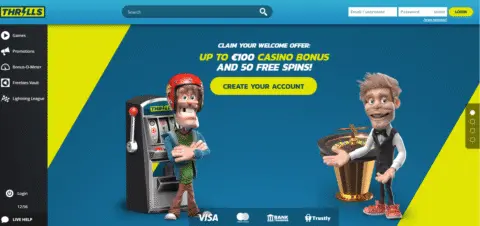 Thrills casino bonus