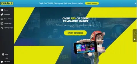 Thrills casino games