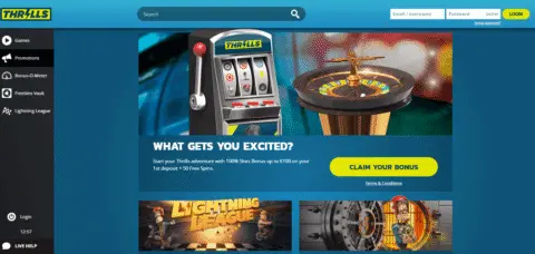 Thrills casino promotions