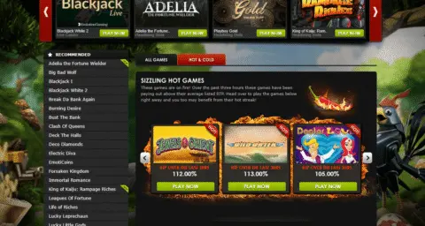 betat casino hot games