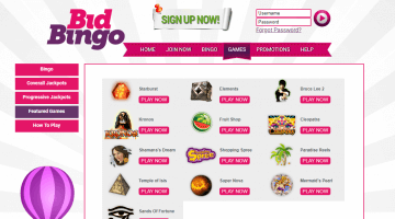 bid bingo games
