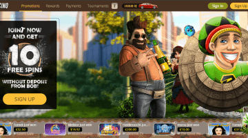 bob casino free spins no deposit