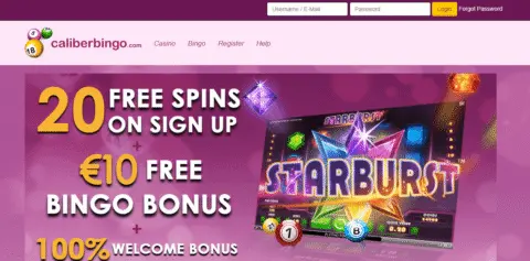 caliberbingo casino bonus
