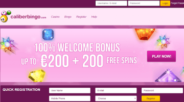 caliberbingo casino welcome bonus