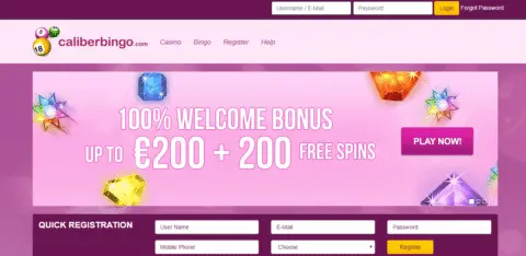 caliberbingo casino welcome bonus
