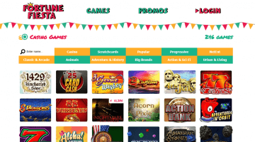 fortune fiesta casino games