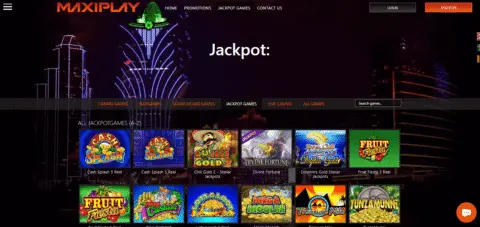 maxiplay casino jackpots