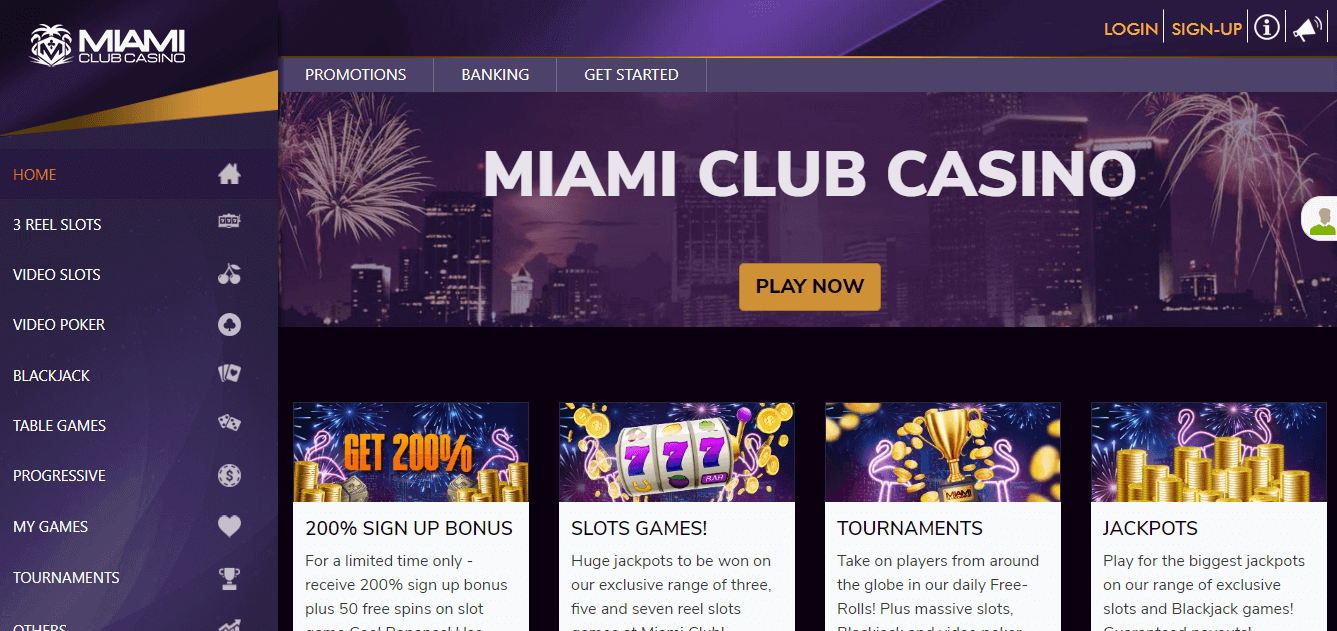 miami club casino new design