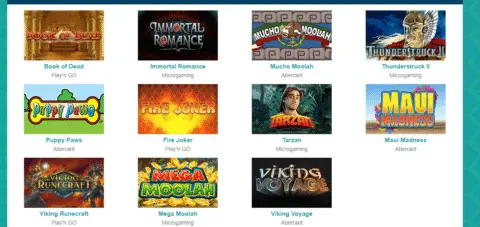 mobizino casino games