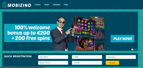 mobizino casino welcome bonus