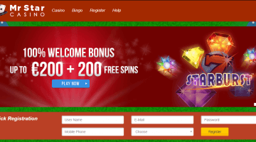 mr star casino bonus