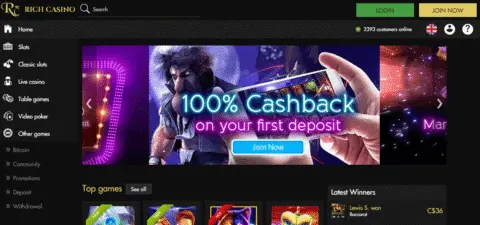 rich casino homepage