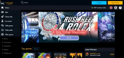 winward casino games