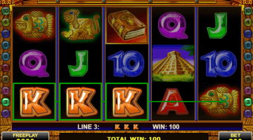 Book of Aztec slot free spins