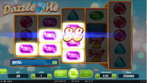 Dazzle Me slot free spins