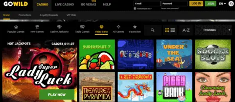 GoWild Casino online slots