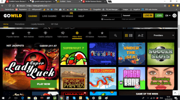 GoWild Casino promotions