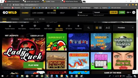 GoWild Casino promotions