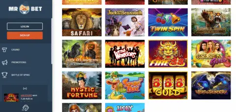 Mr Bet Casino games