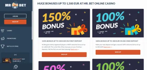Mr Bet Casino promotions
