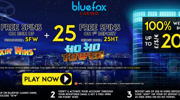 blue fox casino free spins