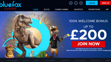 blue fox casino welcome bonus