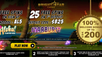 bright star casino free spins