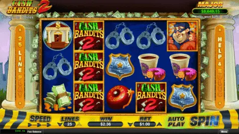 cash bandits 2 slot free spins
