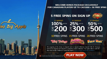 casino big apple no deposit bonus