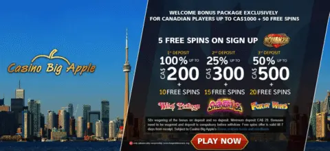casino big apple no deposit bonus