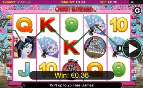 Cherry Blossoms slot free spins