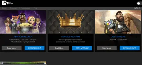 Hopa casino promotions