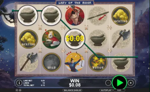 Lady of the Moon slot free spins