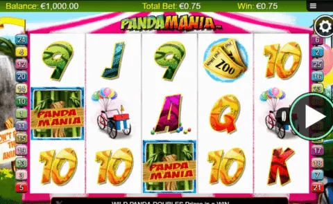 Pandamania slot free spins