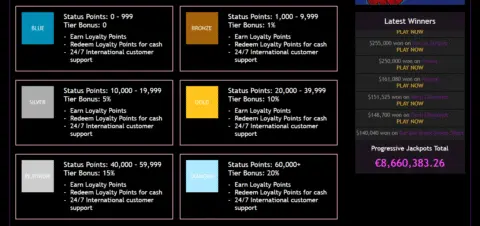 jackpot city casino loyalty programme