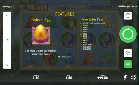 play 15 golden eggs slot