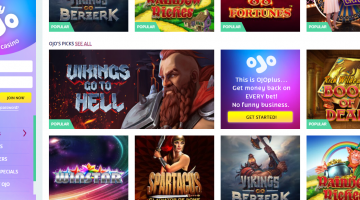 play ojo casino games